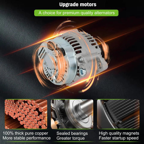 Drop In 12V 130A CW 6 Groove Alternator Replacement For Kia Sorento 2007 2009 Sedona 2006 2009 Hyundai Azera 2006 2011 Veracruz 2007 2012