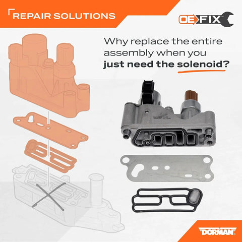 Variable Valve Timing Solenoid Kit For Acura And Honda, OE Fix, Replace Only The Top Half Of The Spool Valve And Gasket, Save Cash