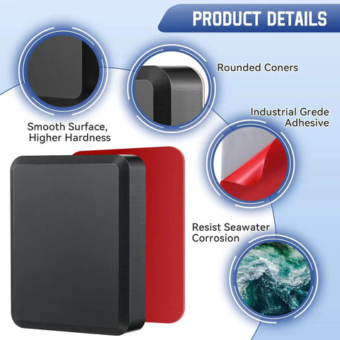 Product details for No Drill Transducer Mounting Kit With Adhesive Plate For 25mm Transducers