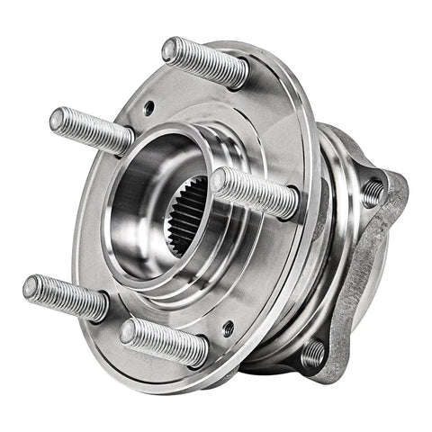 2Pc Rear Wheel Bearing Hubs Assembly For AWD Hyundai Veracruz 07 12, Santa Fe 07 20, Santa Fe Sport 13 18, Santa Fe XL 13 19, Kia Rondo 14 17, Sorento 11 15, showing metal assembly part with studs