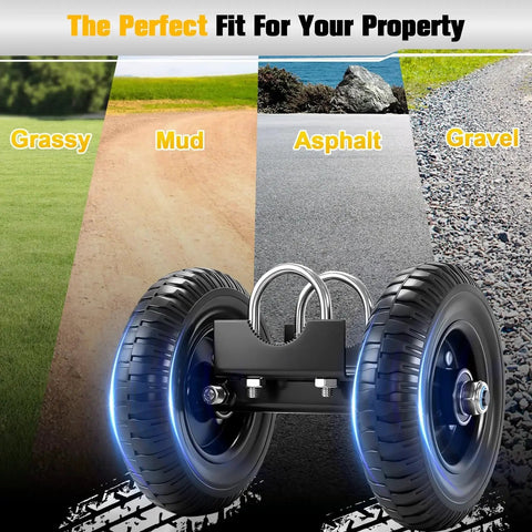 Heavy Duty 8 Inch Gate Wheel For Rolling Gates And Sliding Gate Rollers Ideal For Metal Tube Gates And Chain Link Fences Driveways Commercial