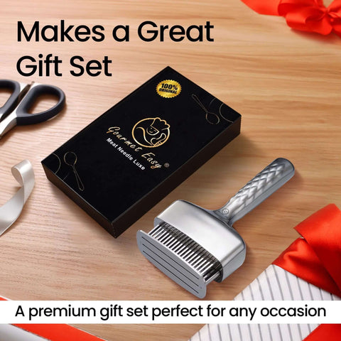 Heavy Duty One Piece Meat Tenderizer Tool With Extra Long Handle No Assembly Rustproof Stainless Steel Blades And Sharp Needle Punch Mallet