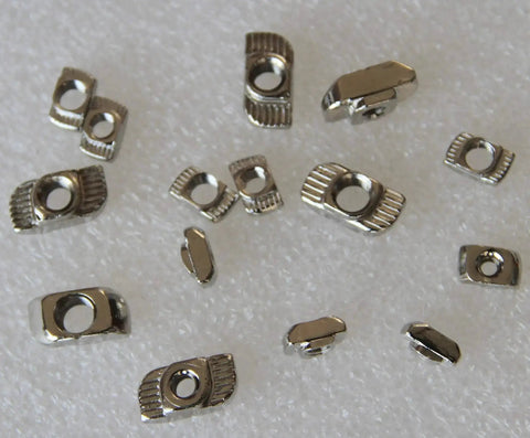 Heavy Duty T Slot Nuts Set for 2020 And 3030 Aluminum Profiles Carbon Steel Hammer Head Fasteners 6 Sizes 150Pcs Kit