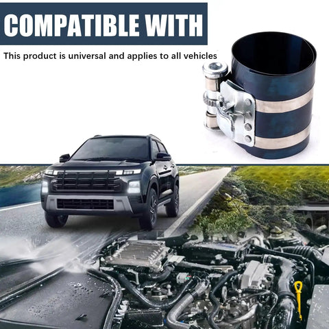 Universal Piston Ring Compressor Tool Set For Cars And Trucks With Adjustable 2-1/8 Inch To 7 Inch Belt Diameter beside vehicle engine