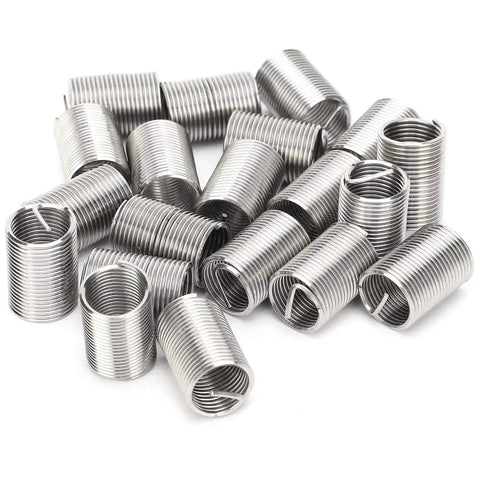 Heavy Duty Pro Grade 20 Piece 304 Stainless Steel Wire Thread Inserts Kit M12 x 1.25 Helicoil Style Sleeves for Quick Thread Repair