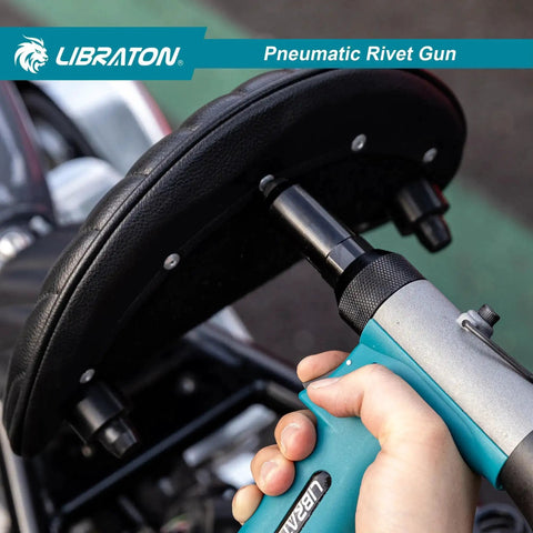 Beefy Heavy Duty Pneumatic Rivet Gun Kit With Self Suction Design used on automotive seat