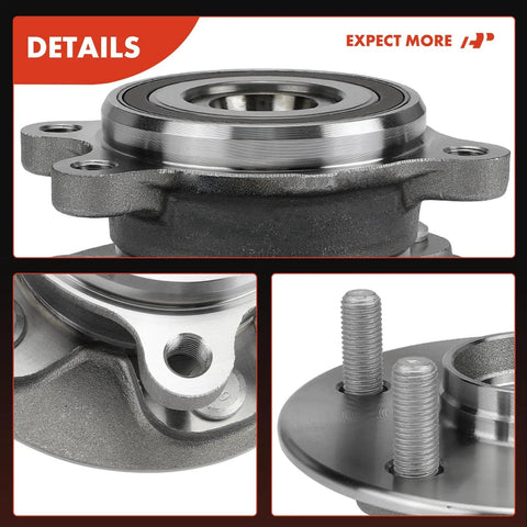 Close-up of front wheel bearing and hub assembly 5 lug direct fit for Toyota Camry 2018 2022 RAV4 2019 2023 and Lexus ES250 2021 2023