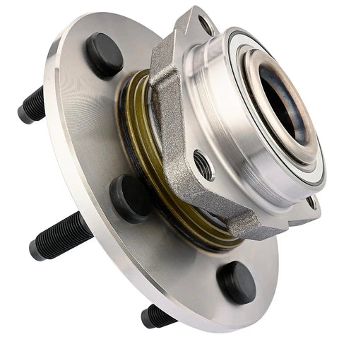 Front Wheel Hub Bearing Assembly For 2002 To 2008 Dodge Ram 1500 5 Lug 2WD Or 4WD Non ABS Front Left And Right Wheel Hubs With 3 Bolt Triangular Flange Easy Install