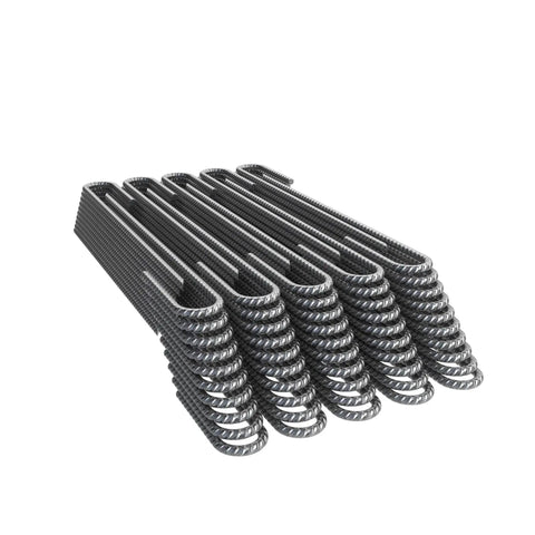 J Hook Rebar Stakes Set Of 10 Extra Heavy Duty One Quarter Inch Coated Steel Ground Anchors With Chisel Point End 12 Inches Long