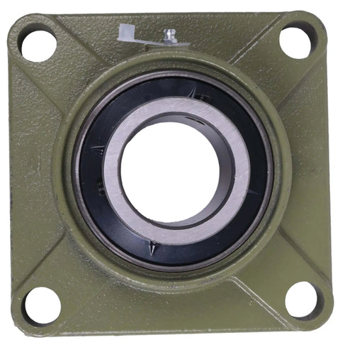 Front view of Two Inch Bore Four Bolt Flange Bearing With Set Screws F4B-SC-200 UCF211-32 SF-2 FY-2-TM for machinery support.