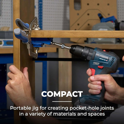 Pocket Hole Jig 320 Compact And Durable For Tight Spaces Delivers Rock Solid Joints With Easy Adjustable Drill Guides