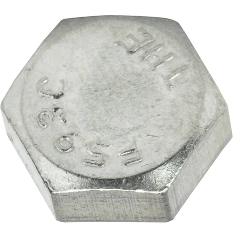 3/8-16 X 5 External Hex Head Bolts Stainless Steel 304 Partially Threaded Set Of 5 with socket drive, close-up view of hex head