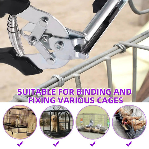 Pro Grade 601 Piece Upholstery Type M Nail Ring Pliers Kit With 600 M Nails And Hog Rings used on wire cage