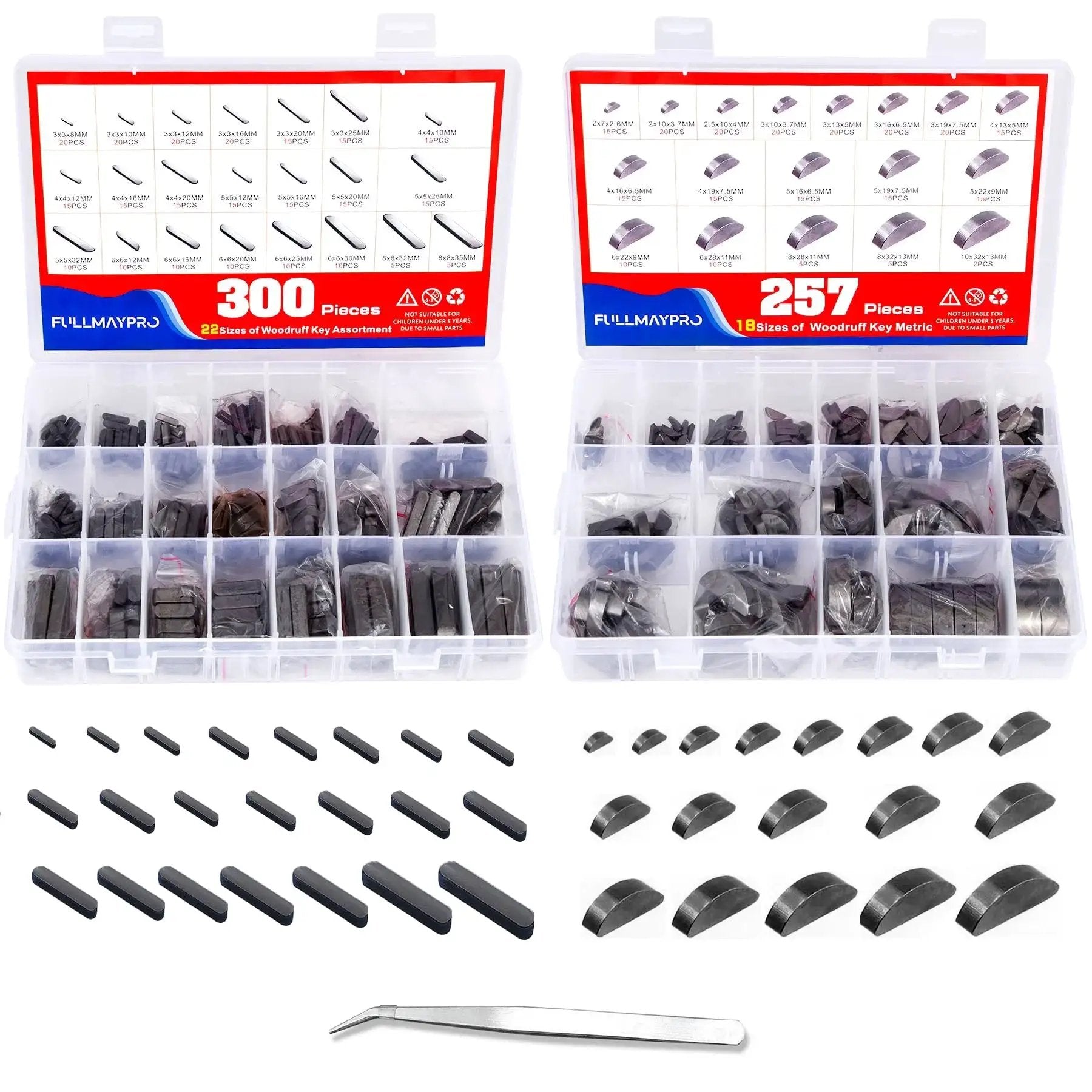 woodruff key assortment kit - 557 Pieces of Precision ...