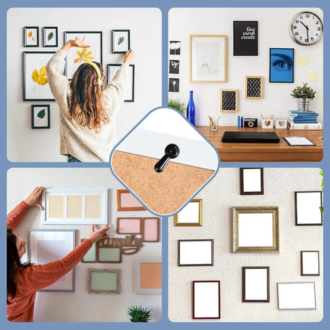 100 Pcs Metal Picture Frame Turn Button Fasteners With Screws For Backing Clips Turn Buttons Set Black Finish used in frames.