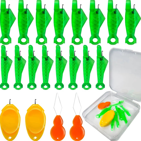 30 Piece Needle Threader Set With Fish Mouth Guides For Side Threading Sewing Machines And Handy Hand Threaders Durable Plastic And Metal Tools For Quick Mess Free Threading In Home Sewing Projects