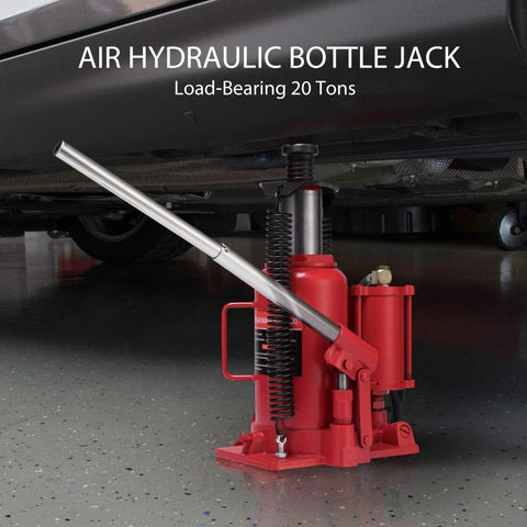 20 Ton Pneumatic Bottle Jack With Manual Pump For Auto Truck And Trailer lifting vehicle
