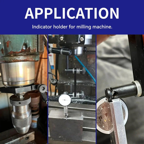 Shop Ready Dial Test Indicator Holder For Bridgeport Mills A Real Workhorse With 1.875 Inch Clamp in application on milling machine