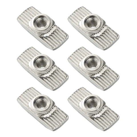 Reliable M4 T Slot Nuts Hammer Head Fastener Nuts For Aluminum 40x40 Profiles Nickel Plated Carbon Steel Set Of 50
