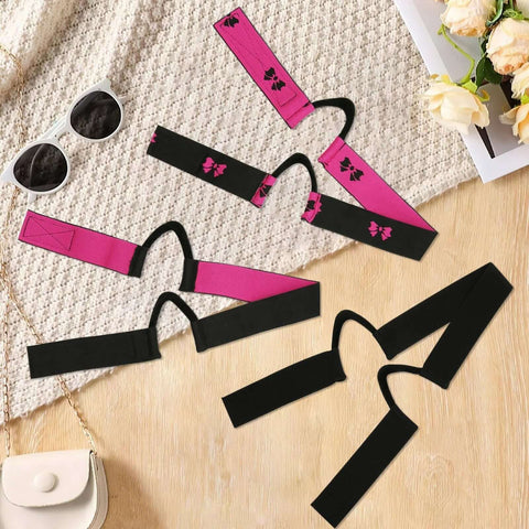 Double Sided Velvet Wig Band Set For Painless Wear With C Shaped Ear Cutouts Comfortably Soft Painless Wig Band Ideal For Wig Melting And Secure Fit Three Pack displayed on table