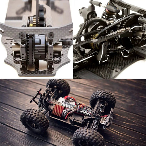 Step Spur Gear 16T 6mm Bore Aluminum Alloy Motor Gear for RC Car and Gearbox Replacement Parts Mod 1 in RC setup