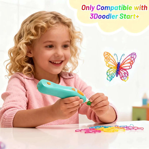 Child using 32 Color 2.5Mm 3D Pen Filament Refill For 3Doodler Start Plus Low Temperature Safe And Easy To Use 15 Cm Strands