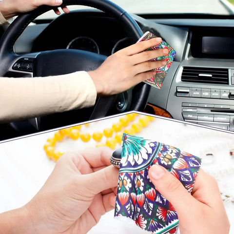 Using Mandala Pattern Microfiber Cleaning Cloths 24 Pack for Glasses and Camera Lenses to wipe steering wheel, jewelry cleaning