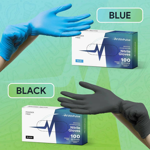 Black Large Nitrile Gloves 3 Mil Latex Free Powder Free Medical Lab Industrial