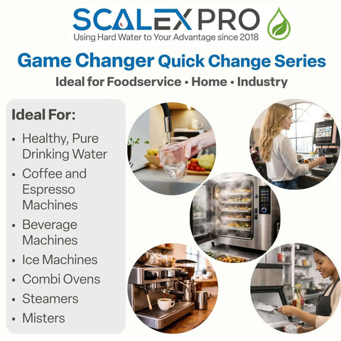 Game Changer 10in Water Filter Replacement with NAC Scale Prevention and Coconut Shell Carbon Block Filtration for appliances