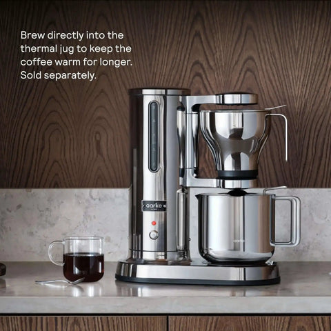 Fast Brew Electric Drip Coffee Maker With Automatic Drip Stop Glass Carafe And Stainless Steel Build on countertop