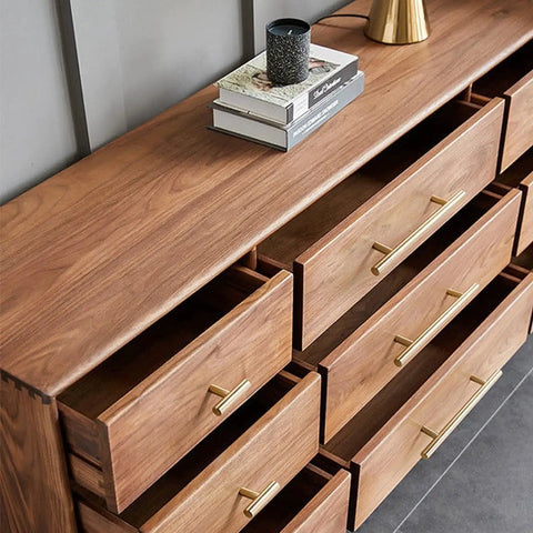 Wooden dresser with 24 Pack Gold T Bar Cabinet Knobs And Drawer Pulls Set For Kitchen Cabinets Cupboards And Dressers With Screws