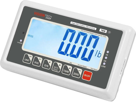 TBW 200 Bench Scale For Warehouse And Shipping With Lb Kg Switchable 200lb Capacity 0.05lb Readability Large Backlit LCD