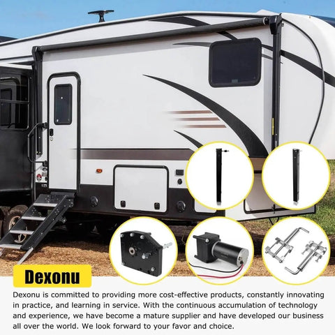 RV with Go To Fifth Wheel Landing Gear Box Replacement for RV Universal Mount 276602 179015 compatible with Lippert Venture