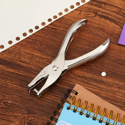 Metallic 24 Pack Single Hole Punch One Quarter Inch Handheld Paper Punch for Circle Holes, ideal for greeting cards and crafts.