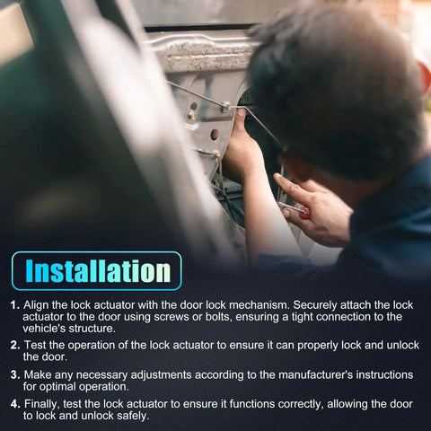 Installation process of Replacement Rear Liftgate Door Lock Actuator With Cable For Lincoln Town Car 2008 2009 2010 2011