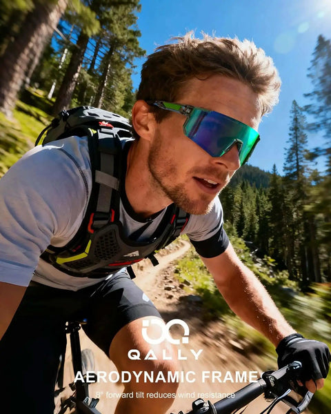 Polarized Sports Sunglasses For Men And Women, UV400 Protection, Wraparound Sun Glasses For Cycling And Running, TAC HD Lenses