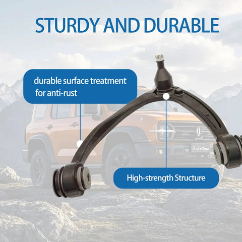 Front Upper Left And Right Control Arm With Ball Joints Suspension Kit For 2007 2014 GM Silverado Sierra 1500 Avalanche Suburban Tahoe Yukon Escalade 10 Pcs Heavy Duty Replacement shown with durable features.