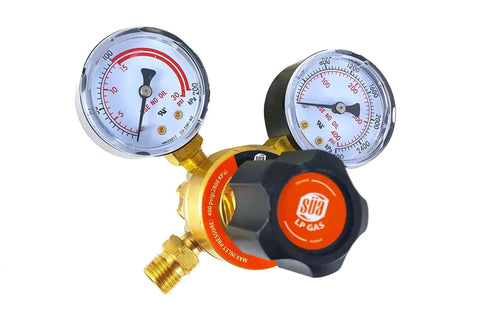 Oxygen And Propane Regulators For Welding Gas Gauges Pair With Rear Entry LDP Series Designed For Safe Gas Control Check All Pictures And The Full Description To Confirm It Fits Your Tanks And Hoses SÜA