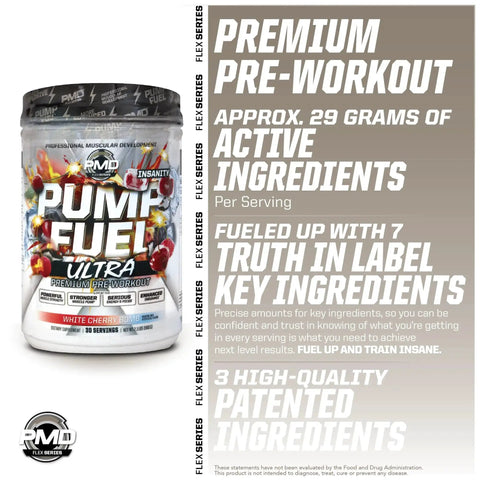 Ultra Insanity Premium Pre Workout Powder For Explosive Muscle Pump Laser Focus Endurance And Recovery Cherry Bombsicle Flavor