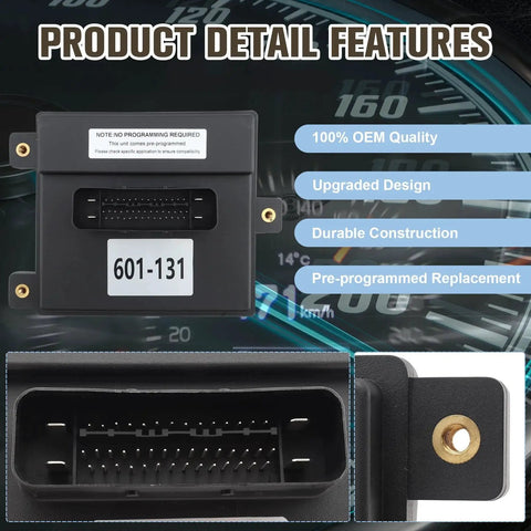 Fuel Pump Driver Module 601-131 Replacement 13500747 For GMC Yukon Sierra Savana 1500 Canyon Tahoe Suburban Silverado 1500 Colorado Avalanche 2010-2012 Plug N Play front view