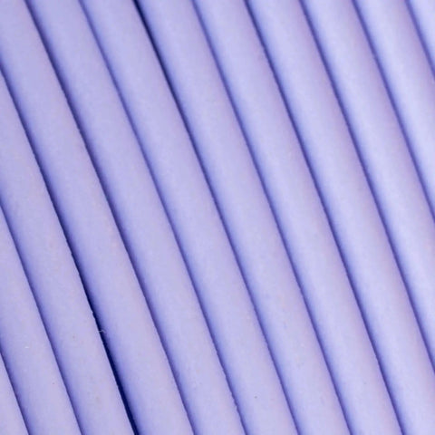 Close-up of Panchroma Matte Pastel Periwinkle PLA Filament for 3D Printing, 1.75mm, 1Kg Spool, fits most FDM printers, matte finish texture.