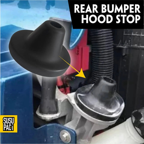 Cascadia Hood Stop Cone Mount Set 2 Pack Right or Left 2008 to 2017 installed on vehicle, side view