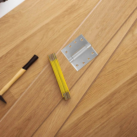 Self Closing Stainless Steel Spring Hinges For Doors With Quiet Operation Heavy Duty Interior And Exterior Door Hardware For Residential Use By VillCase Moisture Resistant Durable Hinges Ideal For Kitchens Bathrooms And High Traffic Entryways on wooden surface