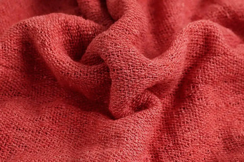 Close-up of Red Cotton Shop Towels Pack Of 150 14 By 14 Inch Absorbent Cleaning Rags material texture for industrial use
