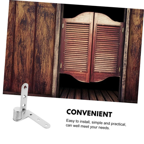 Heavy Duty Stainless Steel Hidden Door Pivot Hinges For Smooth Operation With Automatic Rebound Design displayed with wooden door