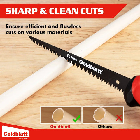 Six Inch Drywall Saw With Bi Metal Blade And Soft Grip Handle For Fast Cutting Of Wallboard And Sheetrock Keyhole Jab Saw with eight TPI teeth cutting PVC pipe