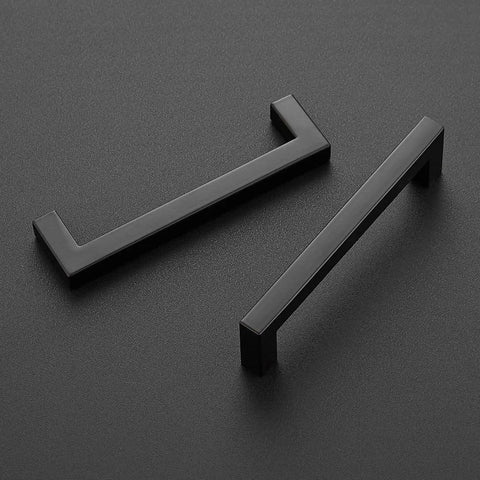 30 Pack 5 Inch Kitchen Square Cabinet Handles Matte Black Pulls For Cabinets And Cupboards Center To Center 5 Inch Spacing