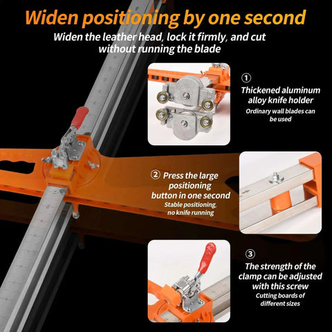 Upgraded Drywall Cutting Tool With 2 Extra Replacement Blades And Extended Nylon Handle Foldable Sheetrock Cutter With 19 Built In Metal Wheels