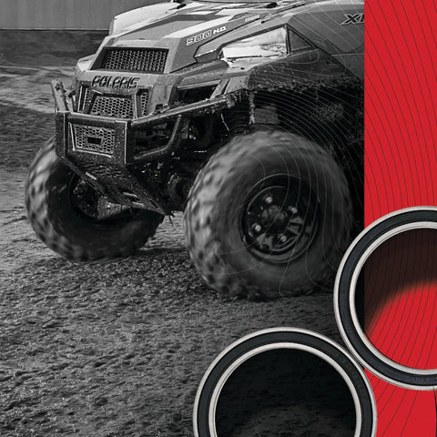 Close-up of UTV with One Way Clutch Bearing Kit For Can Am Commander 1000 DPS 2016 2017 Replacement installed on tire.