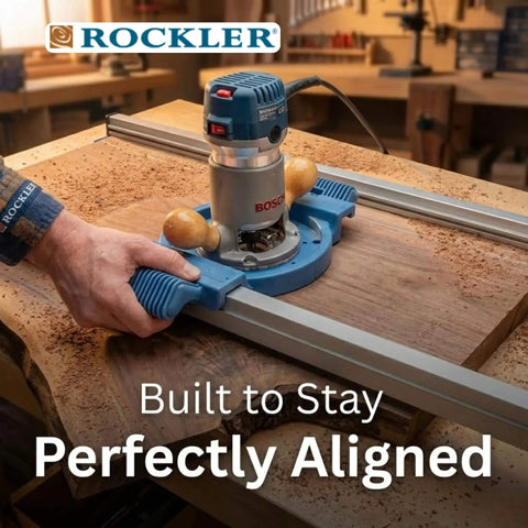 Board Slab Flattening Jig For Router Sled System Easy To Use Durable Tabletop Jig in workshop with Bosch router.